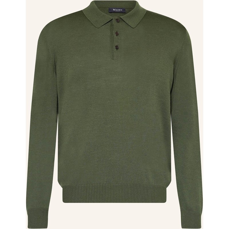 Maerz Muenchen Strick-Poloshirt gruen