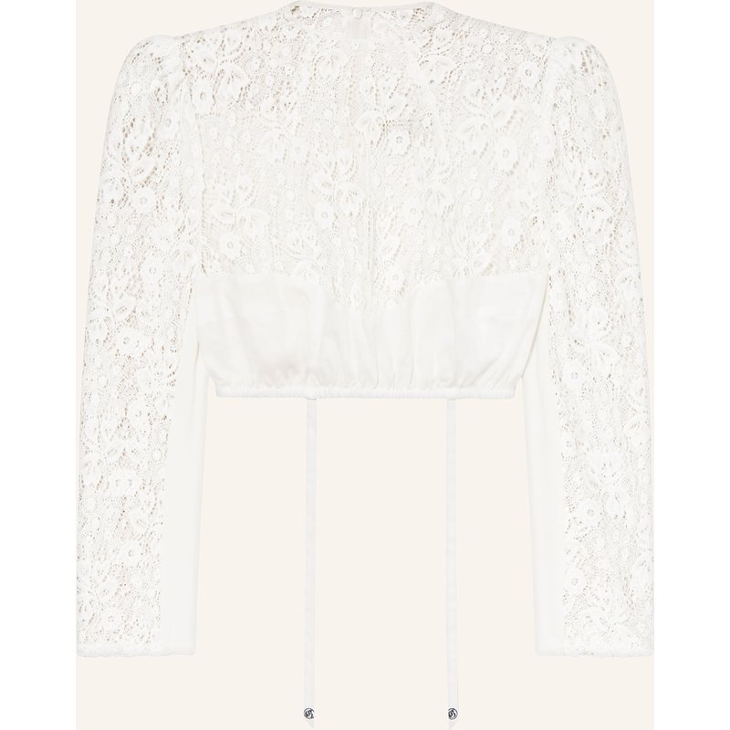 Gottseidank Dirndlbluse Ernesta Mit Spitze weiss
