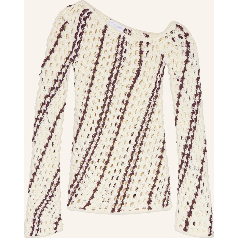 Leger Studio One-Shoulder-Pullover Laren weiss