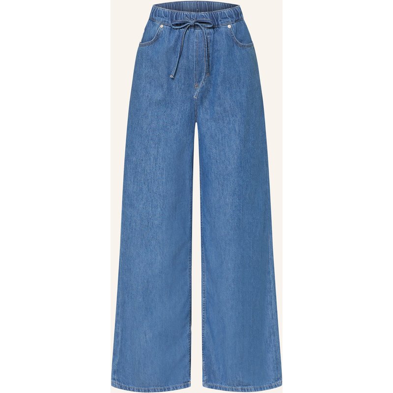 Marc O'polo Denim Wide Leg Jeans Mit Leinen blau