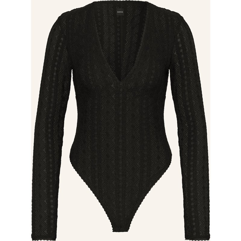 Boss Spitzenbody Ikylia schwarz
