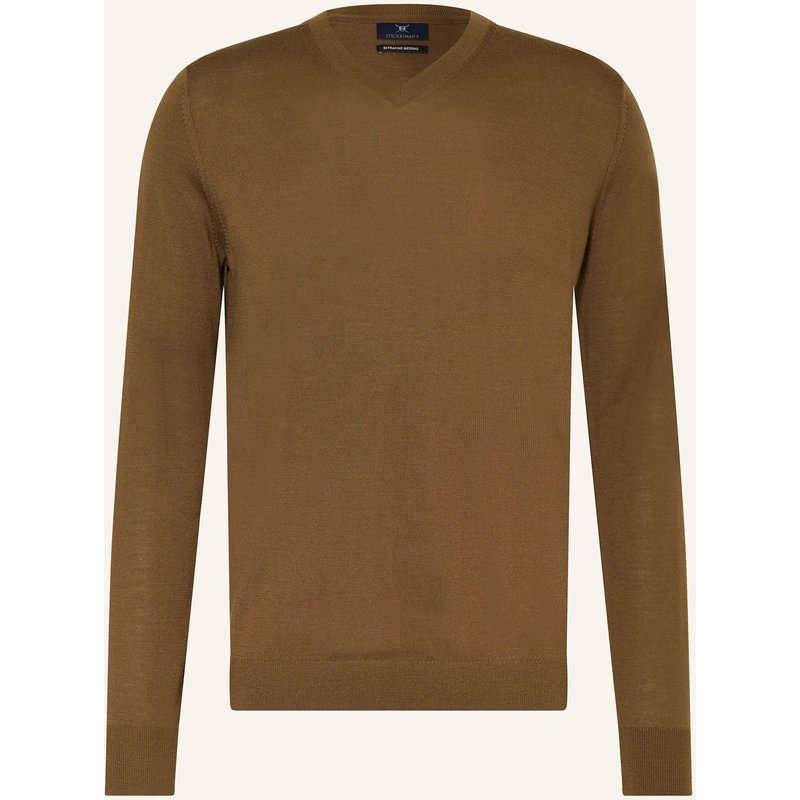Strokesman's Pullover Aus Merinowolle braun