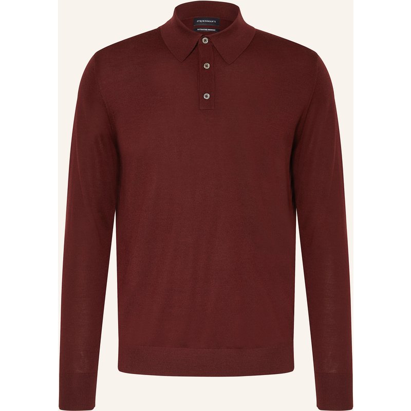 Strokesman's Strick-Poloshirt rot