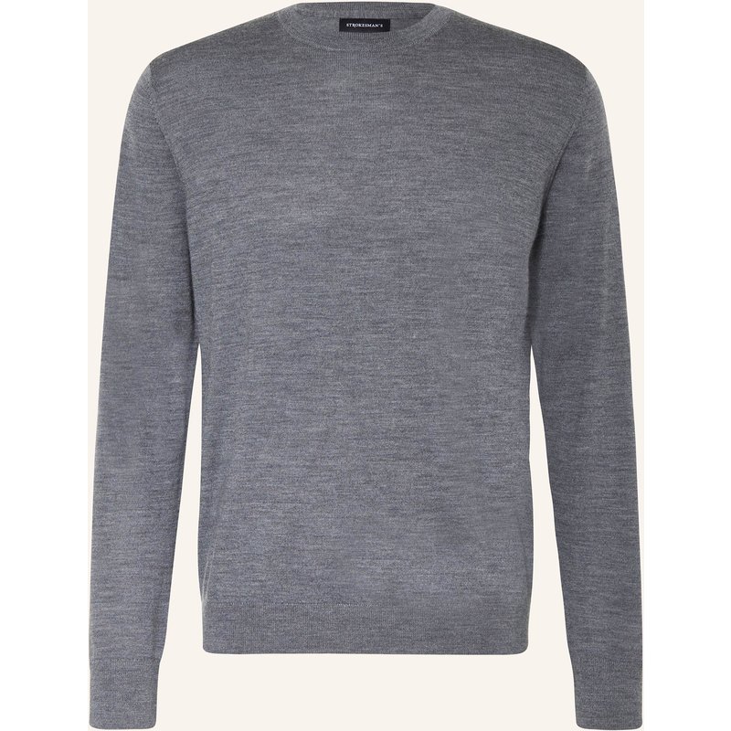 Strokesman's Pullover Aus Merinowolle grau