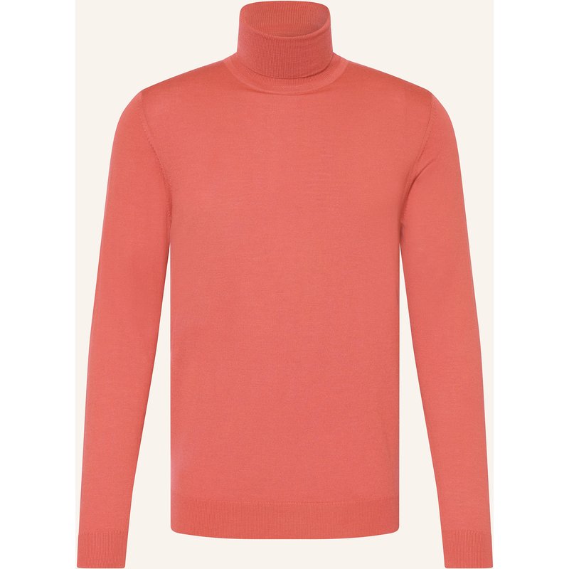 Paul Rollkragenpullover Aus Merinowolle orange