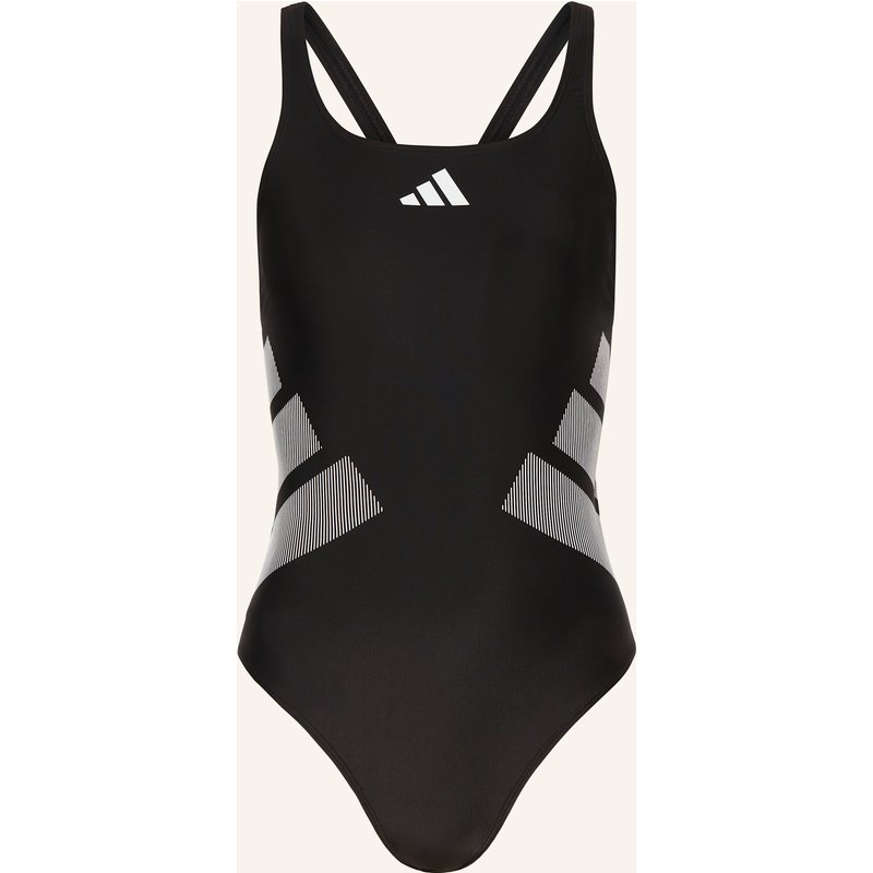 Adidas Badeanzug Logo C-Back schwarz
