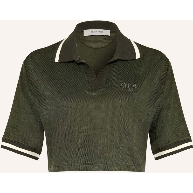 Golden Goose Jersey-Poloshirt gruen