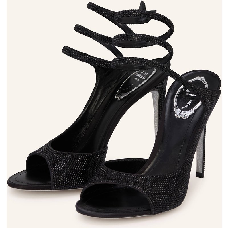 Rene Caovilla Slingpumps Mit Schmucksteinen schwarz