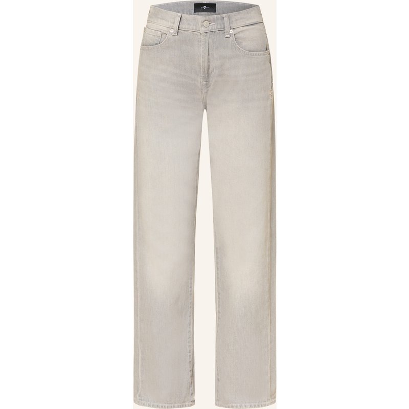7 For All Mankind Straight Jeans Tess grau