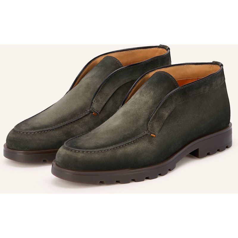 Santoni Stiefeletten Rock gruen