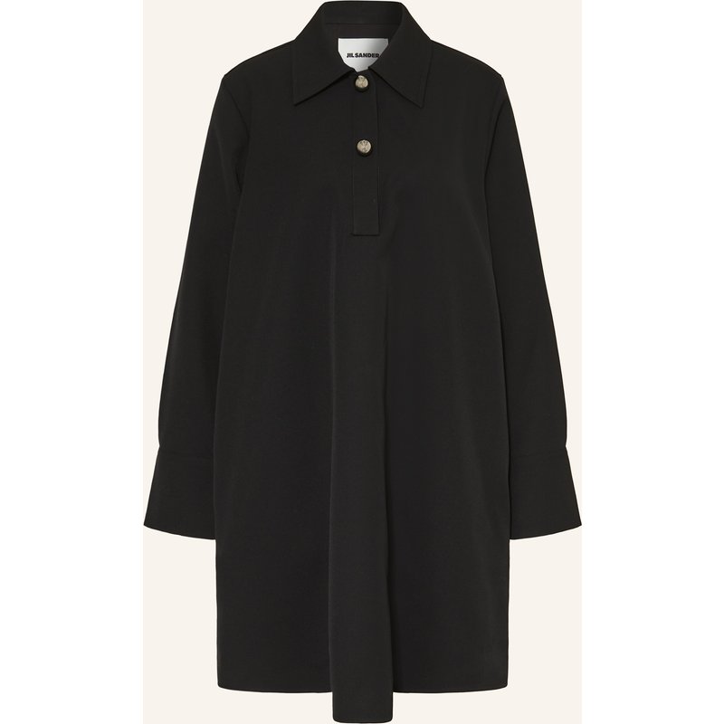 Jil Sander Hemdblusenkleid schwarz