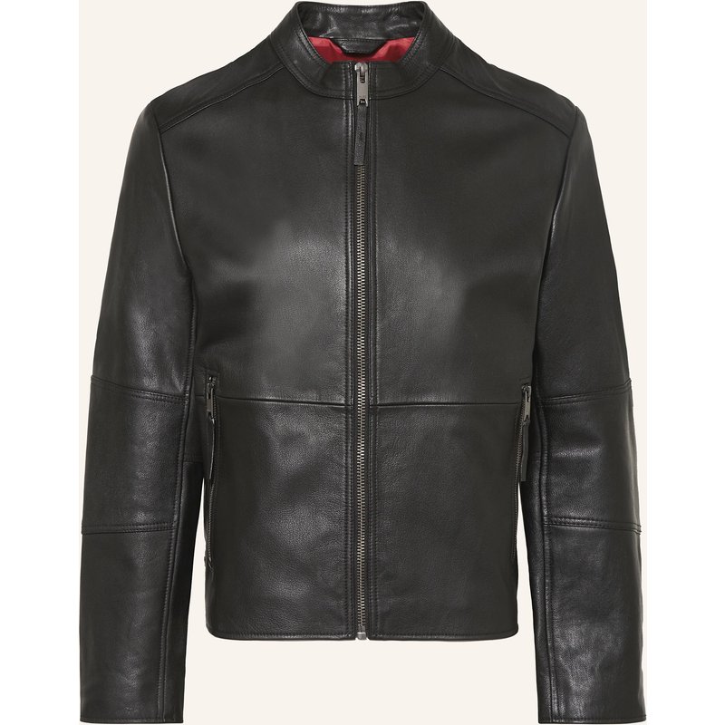 Hugo Lederjacke Lokis schwarz
