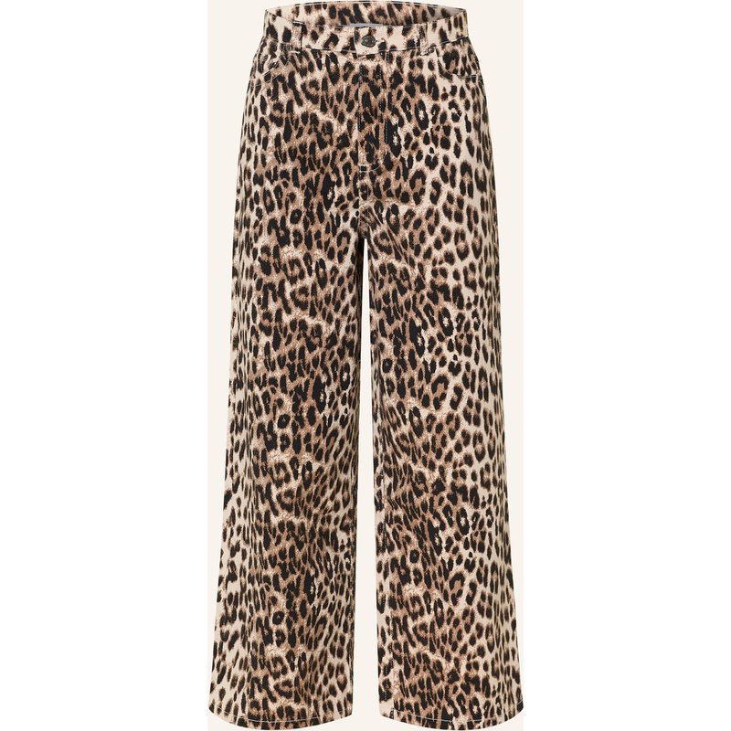 Mrs & Hugs Wide Leg Jeans braun