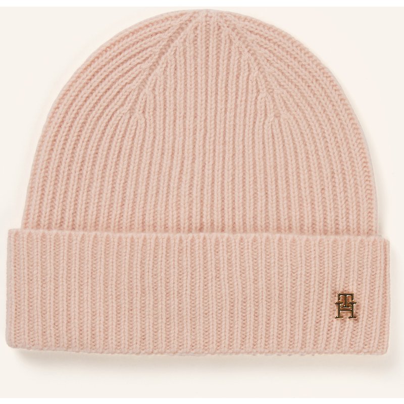 Tommy Hilfiger Cashmere-Mütze pink