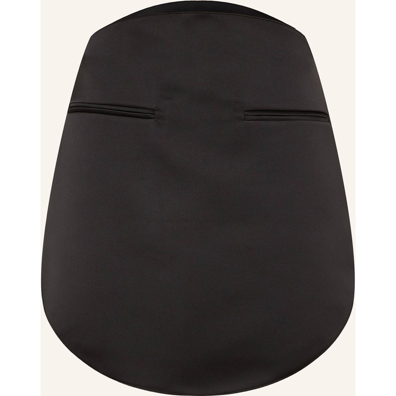 Courrèges Satinrock schwarz