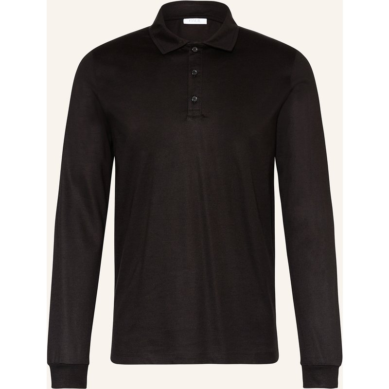 Paul Jersey-Poloshirt schwarz
