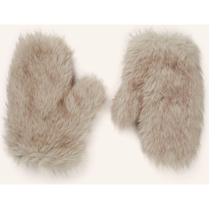 Marc Cain Handschuhe Aus Kunstpelz beige