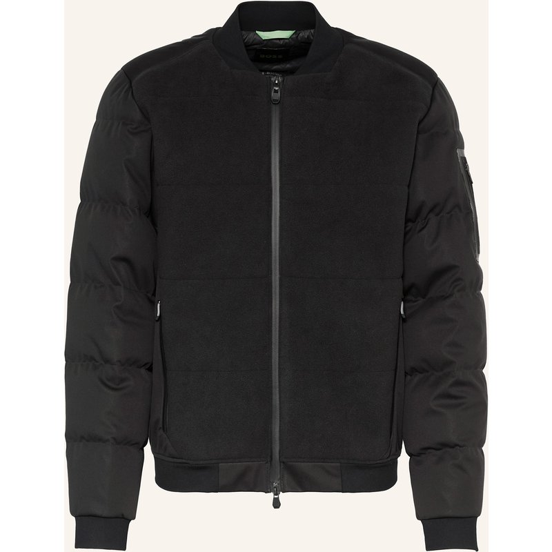 Boss Daunenjacke Ow_Hole19 Im Materialmix schwarz