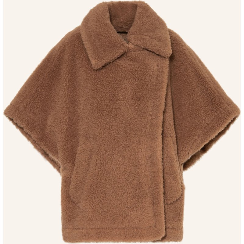 Max Mara Cape Tebe Mit Kamel braun