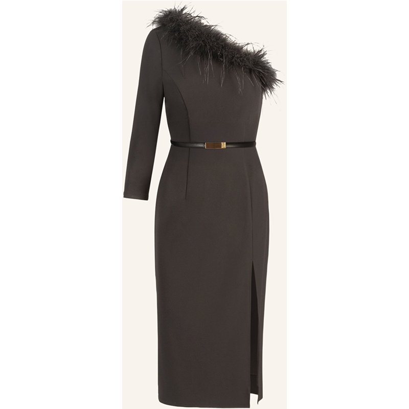 Apart One-Shoulder-Kleid schwarz