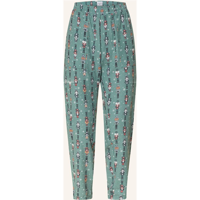 Jockey Schlafhose Everday Flannel Aus Flanell gruen