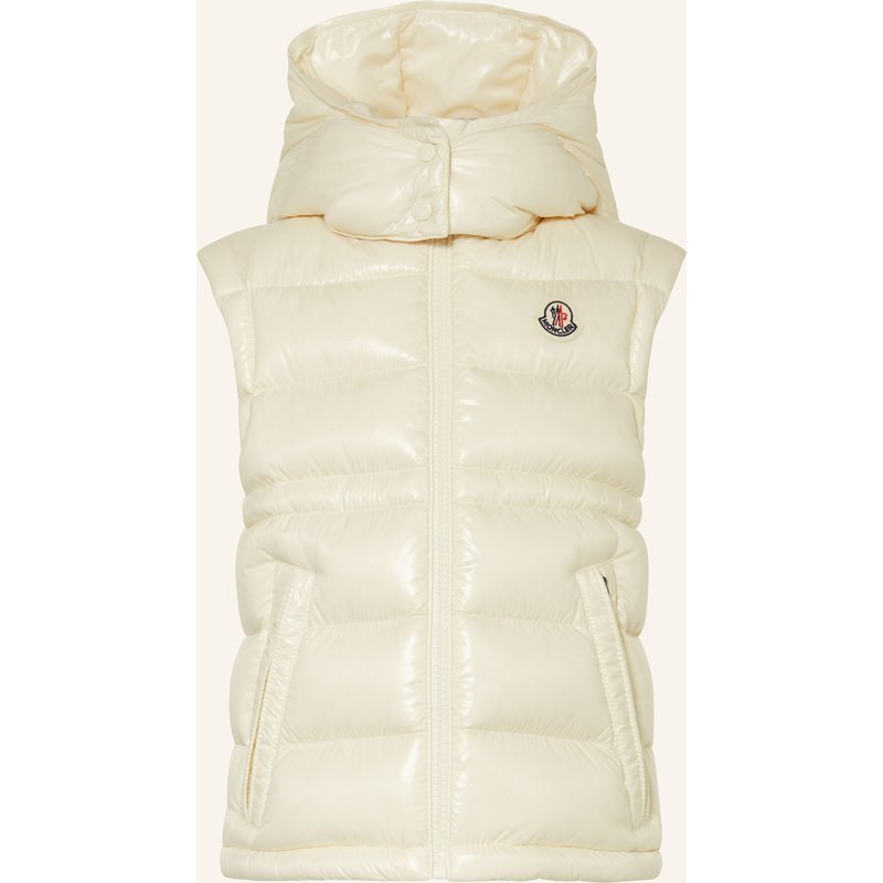 Moncler Enfant Daunenweste Ania Mit Abnehmbarer Kapuze weiss