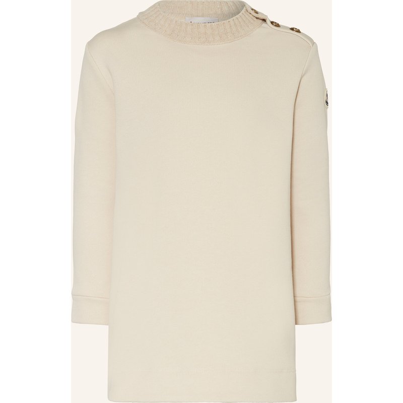 Moncler Enfant Sweatkleid weiss