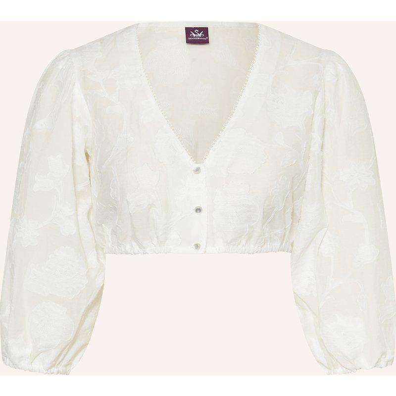 Spieth & Wensky Dirndlbluse Gismara Mit 3/4-Arm weiss