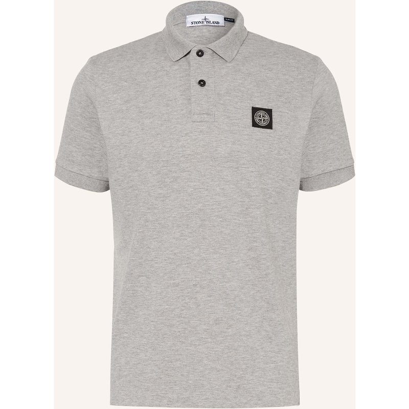 Stone Island Piqué-Poloshirt grau
