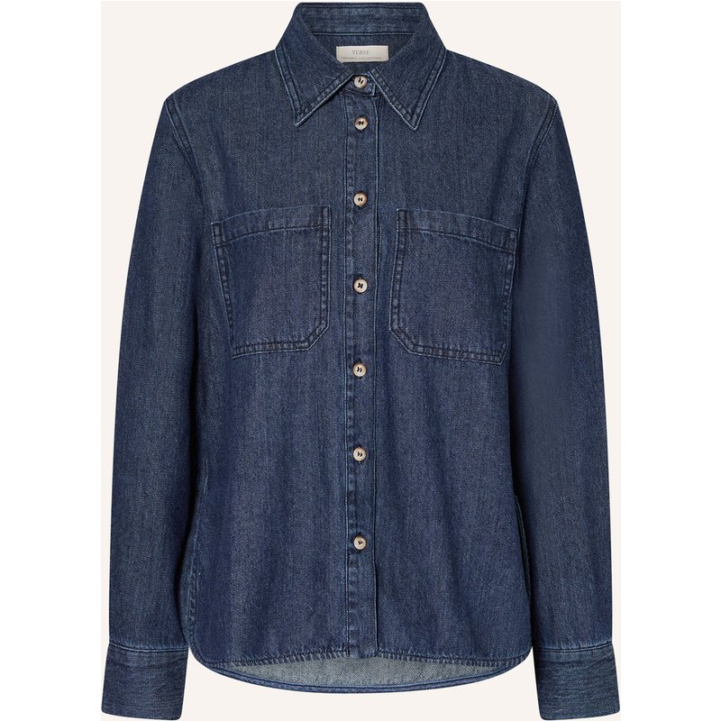 Yerse Jeansbluse texas43 blau