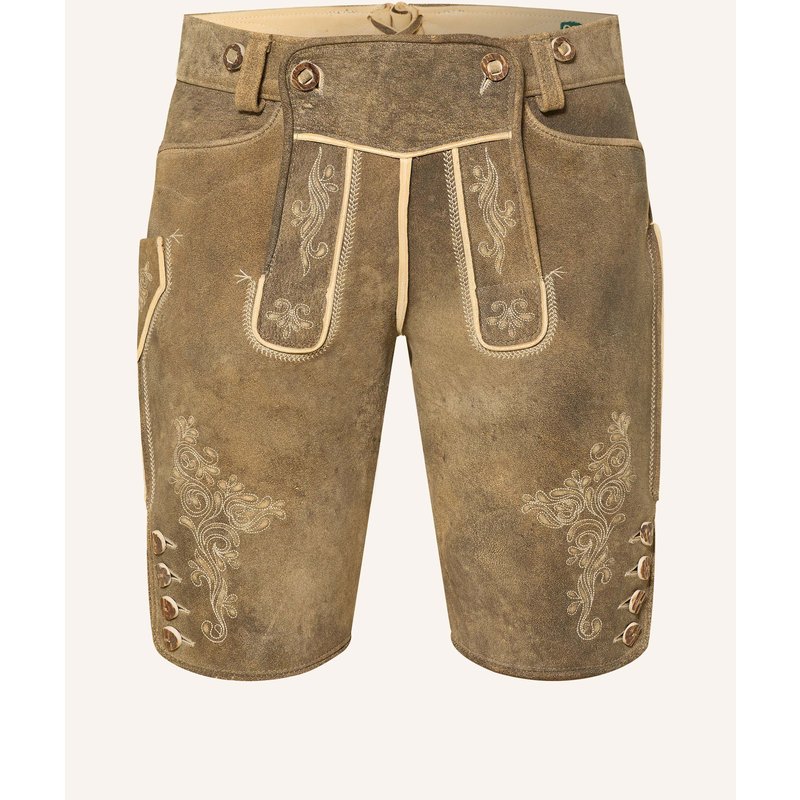 Beckert Trachten-Lederhose Maximus Aus Hirschleder beige