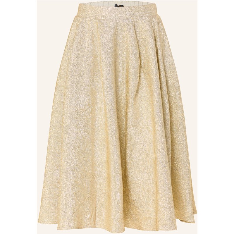 Miss Goodlife Rock Mit Glitzergarn beige