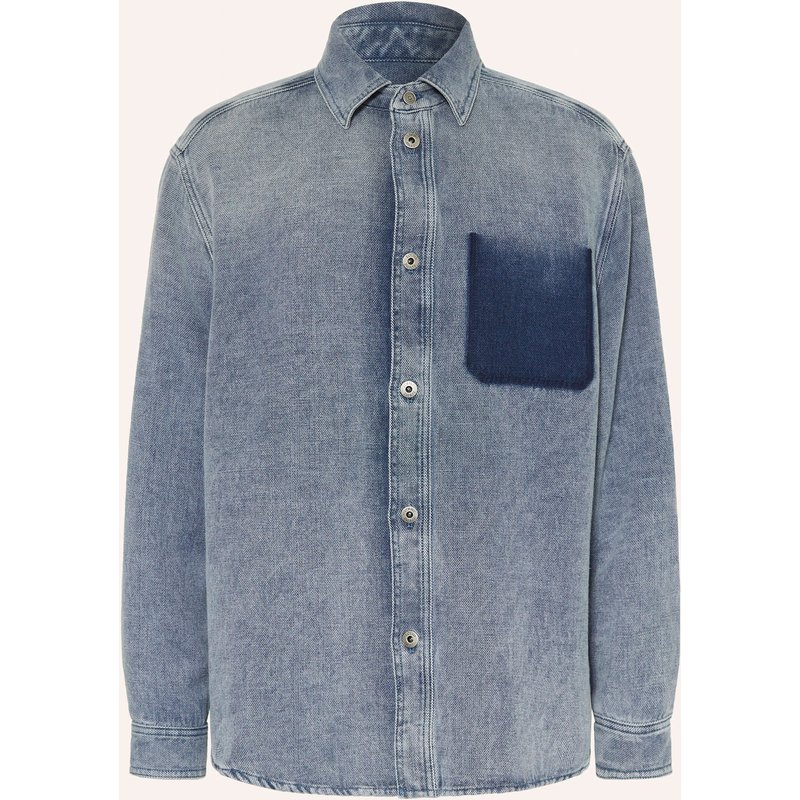 Loewe Hemd Comfort Fit In Jeansoptik blau