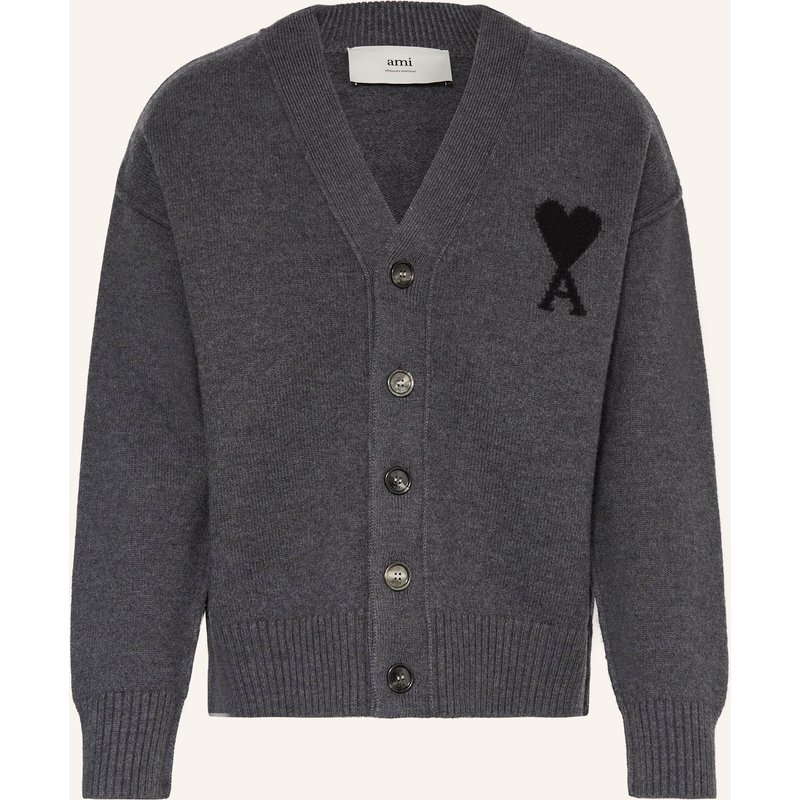 Ami Paris Strickjacke grau