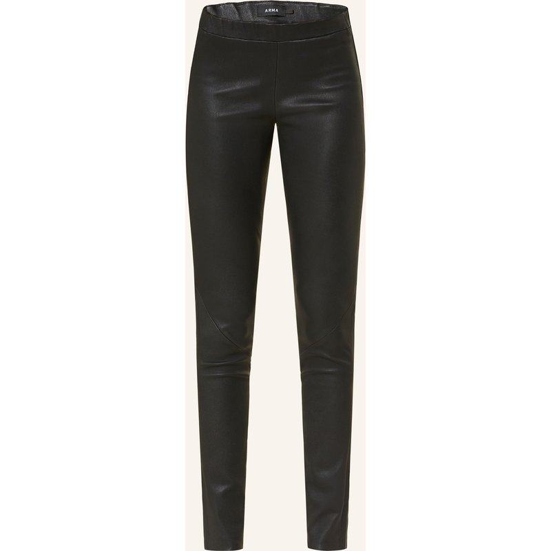 Arma Lederleggings Roche schwarz