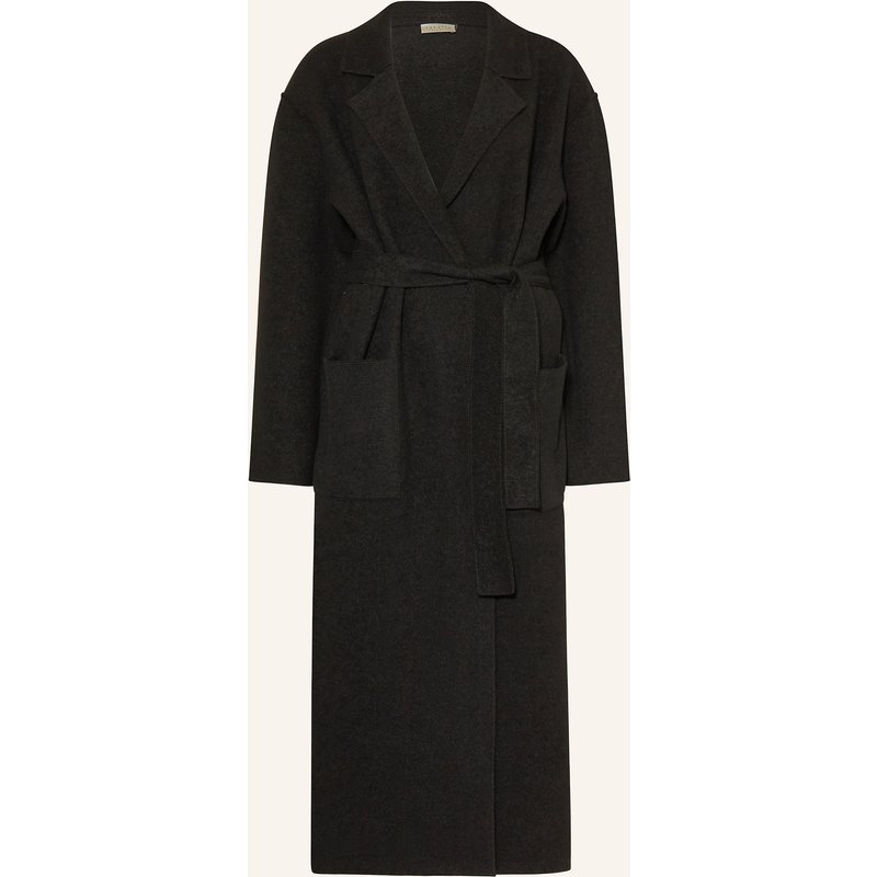 Lunaria Cashmere Cashmere-Mantel schwarz
