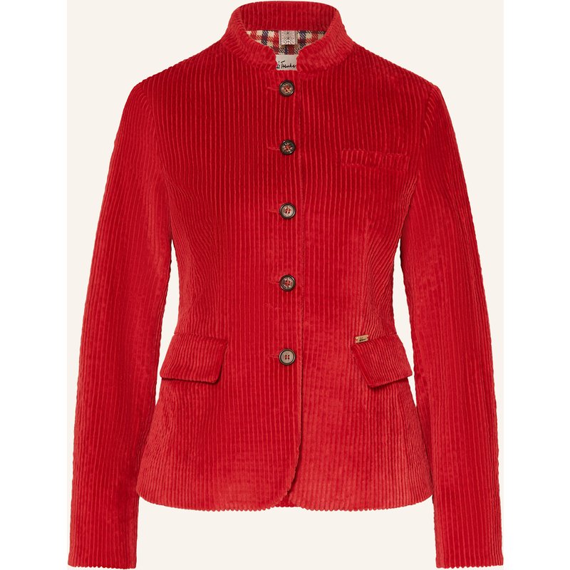 Luis Trenker Cordblazer Luranda rot