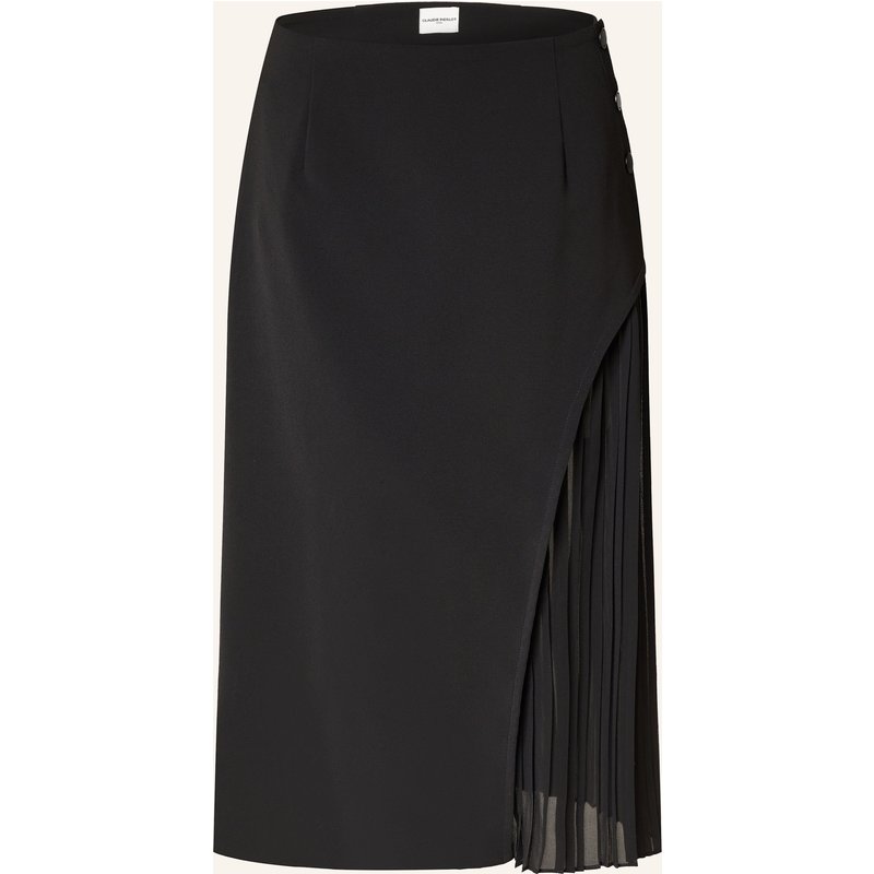Claudie Pierlot Rock Mit Plissees schwarz