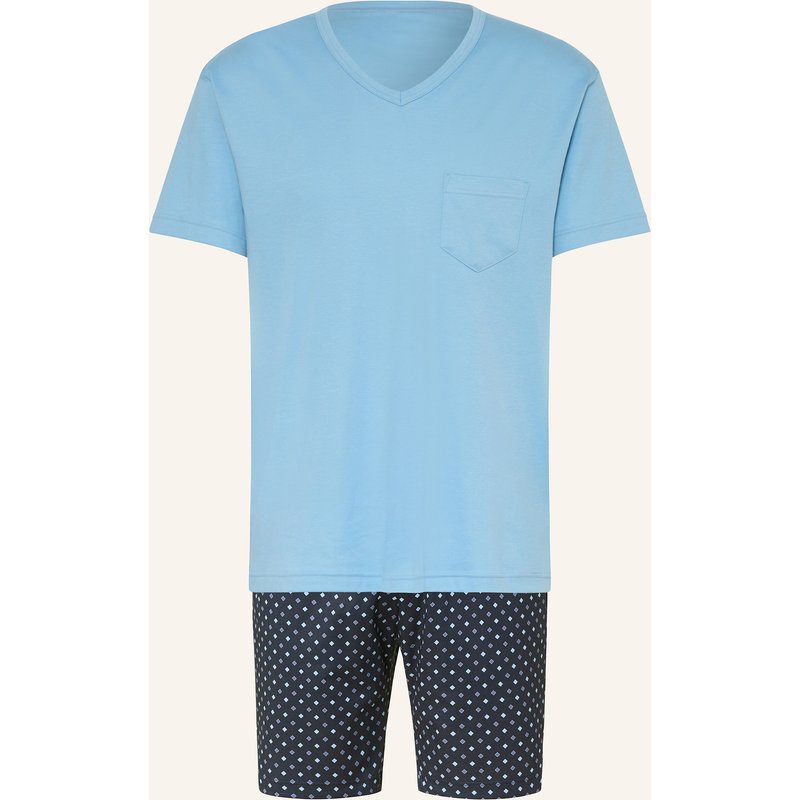 Calida Shorty-Schlafanzug Relax Streamline blau