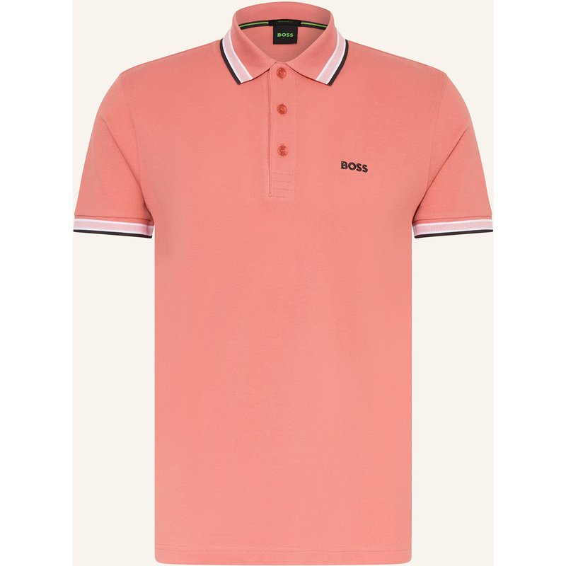 Boss Piqué-Poloshirt Paddy Curved Regular Fit pink