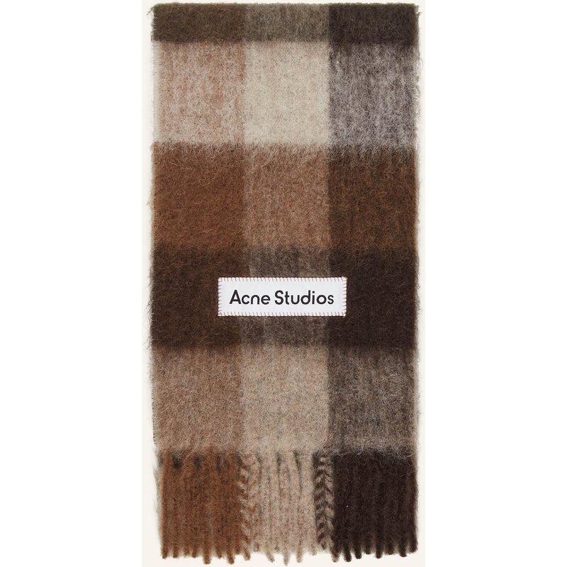 Acne Studios Schal Mit Alpaka braun