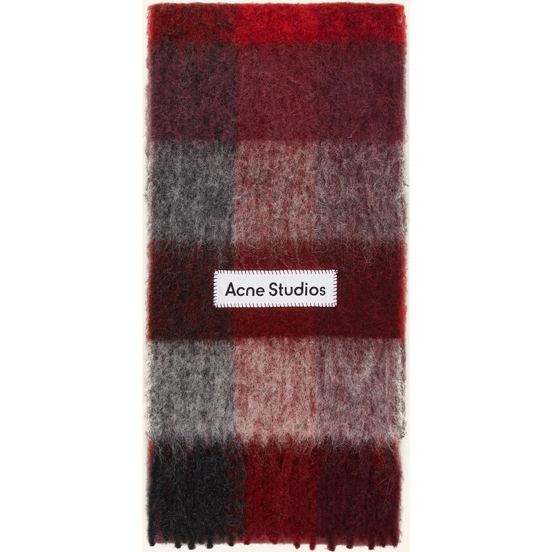 Acne Studios Schal Mit Alpaka rot