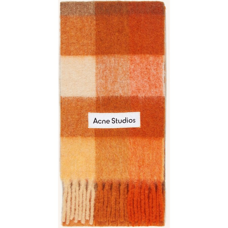 Acne Studios Schal Mit Alpaka orange