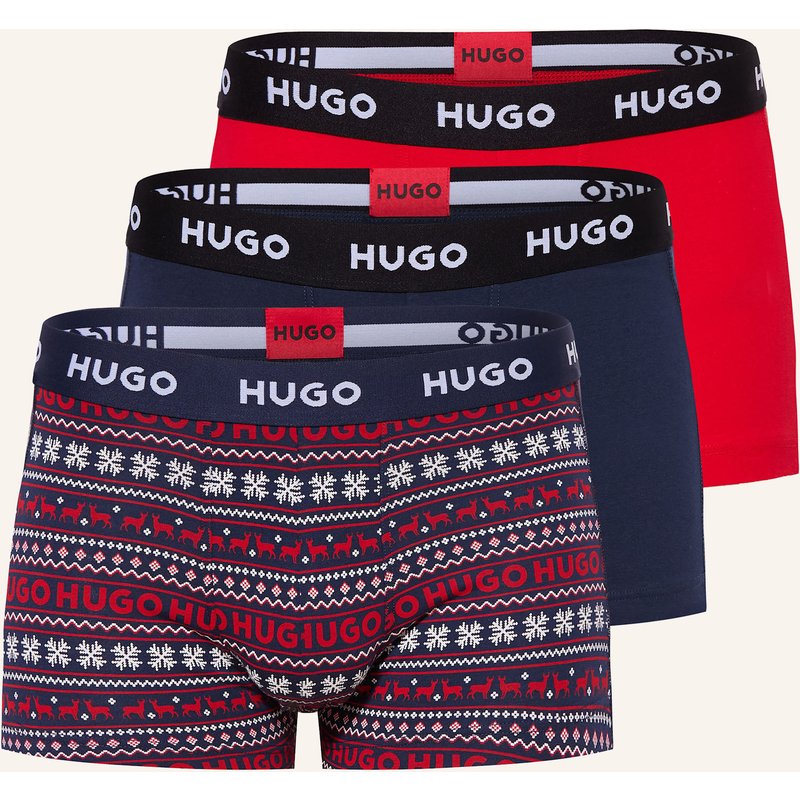 Hugo 3er-Pack Boxershorts rot