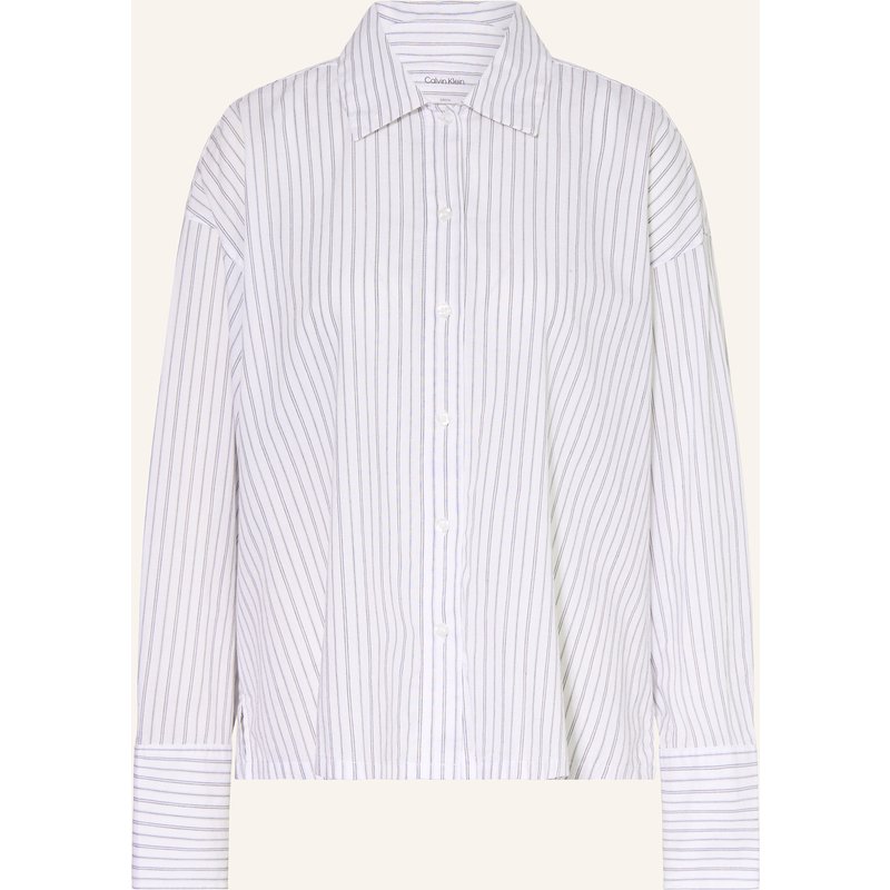 Calvin Klein Schlafshirt Cotton Poplin weiss