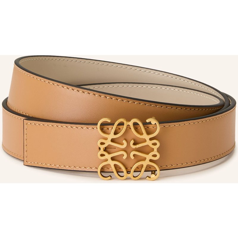 Loewe Ledergürtel Anagram braun