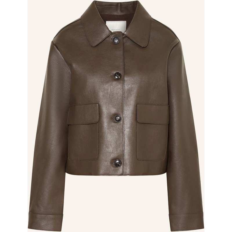Neo Noir Jacke Romana In Lederoptik braun