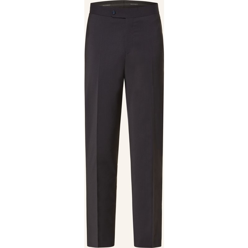 Wilvorst Smoking-Hose Slim Fit Mit Galonstreifen blau