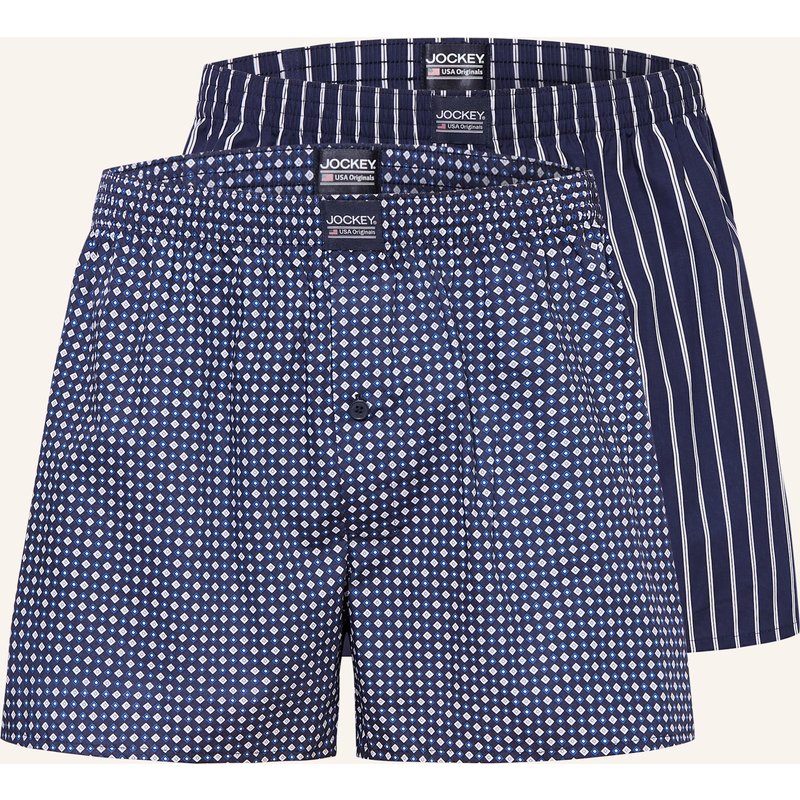 Jockey 2er-Pack Boxershorts blau