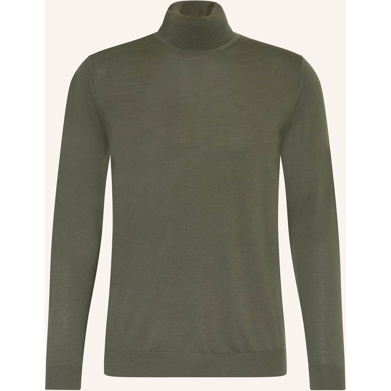 Paul Rollkragenpullover Aus Merinowolle gruen